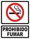 GS-301 SEÑALAMIENTO DE PROHIBIDO FUMAR